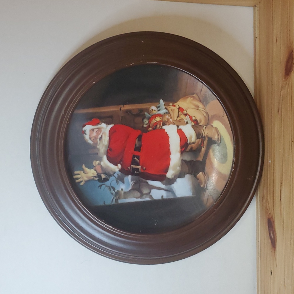 Santas On His Way- Knowles Haddon Sundblom Series Collectors Plate COA EUC JO+